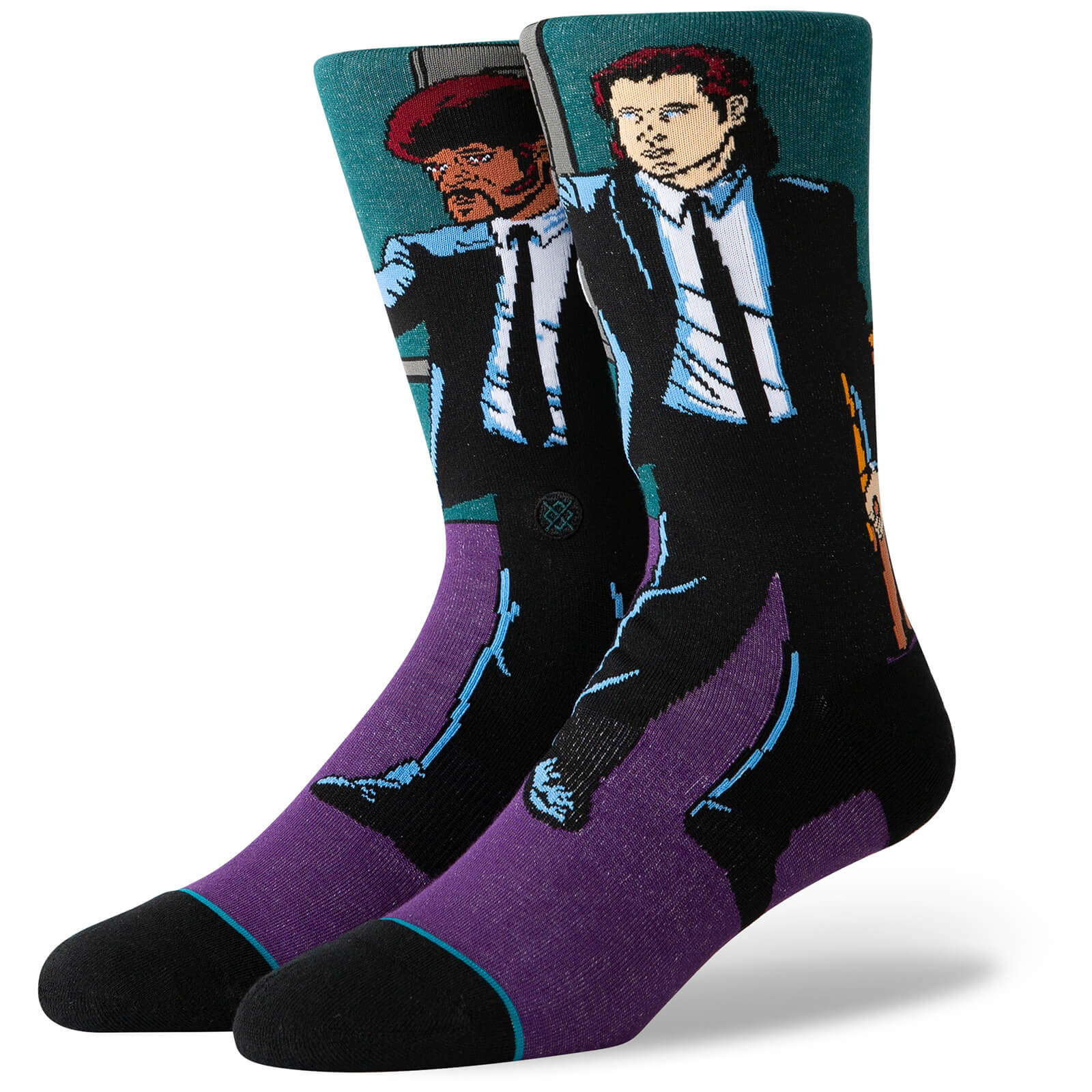 Stance Pulp Fiction Vincent & Jules Socks - U545C19VIN-PUR-Small
