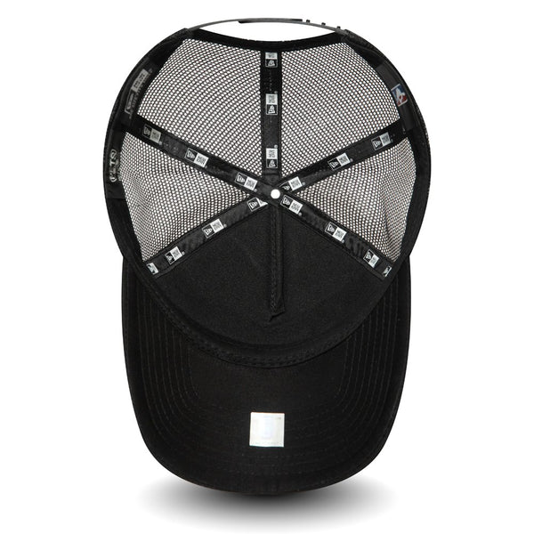 New Era Brooklyn Nets Black A-Frame Adjustable Trucker Black 12285320