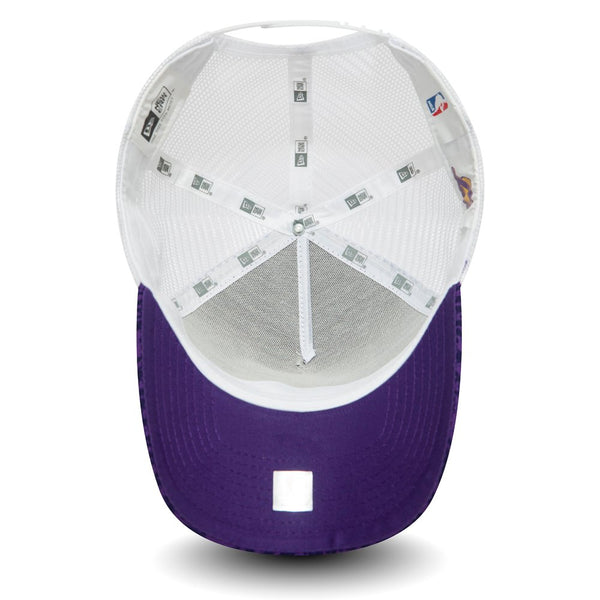 New Era 9Forty Cap Los Angeles Lakers Hook All Over Print Trucker Purple 12380780