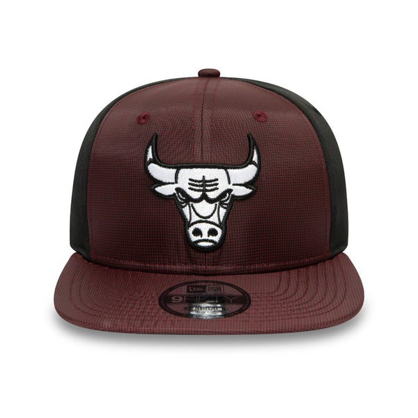 New Era 9Fifty Cap Chicago Bulls Ripstop Front Maroon 12490025