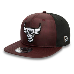 New Era 9Fifty Cap Chicago Bulls Ripstop Front Maroon 12490025