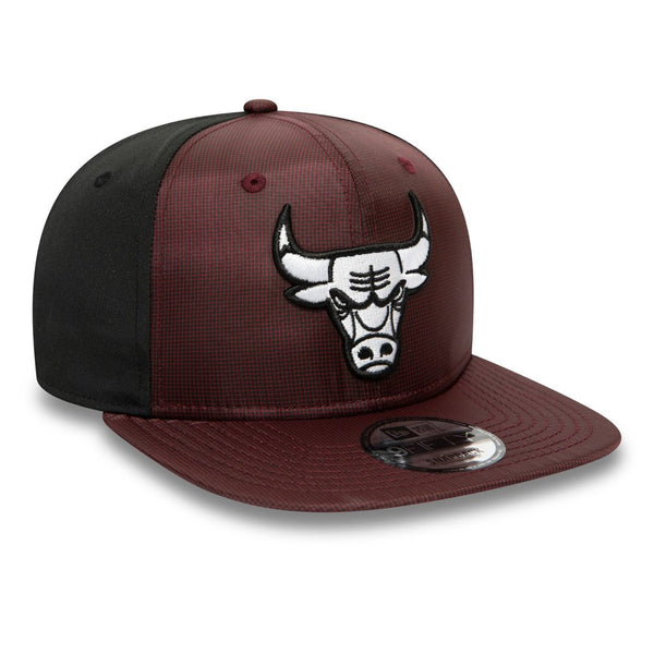 New Era 9Fifty Cap Chicago Bulls Ripstop Front Maroon 12490025
