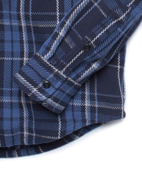 Outerknown Blanket Shirt Midnight Bayview Plaid 1310023-MBP