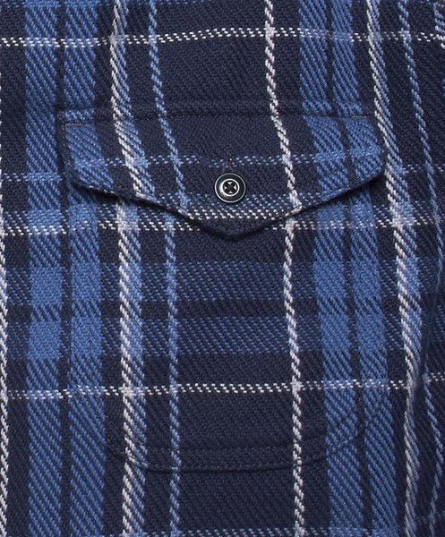Outerknown Blanket Shirt Midnight Bayview Plaid 1310023-MBP