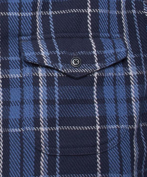 Outerknown Blanket Shirt Midnight Bayview Plaid 1310023-MBP