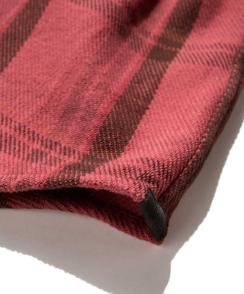 Outerknown Blanket Shirt Dusty Red Cusco Plaid 1310023-DRC