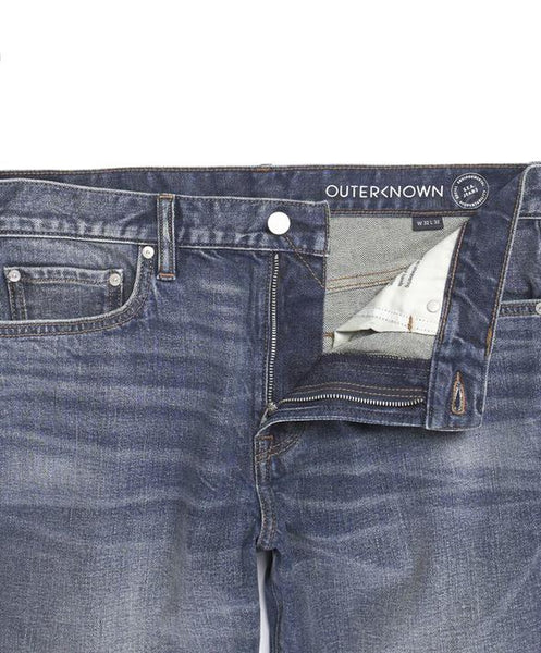 Outerknown Local Straight Fit Jeans 1630003-WNK Worn Indigo