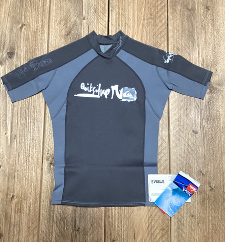 Quiksilver 0.5MM Hyperstretch Short Sleeve Wetsuit Top Grey