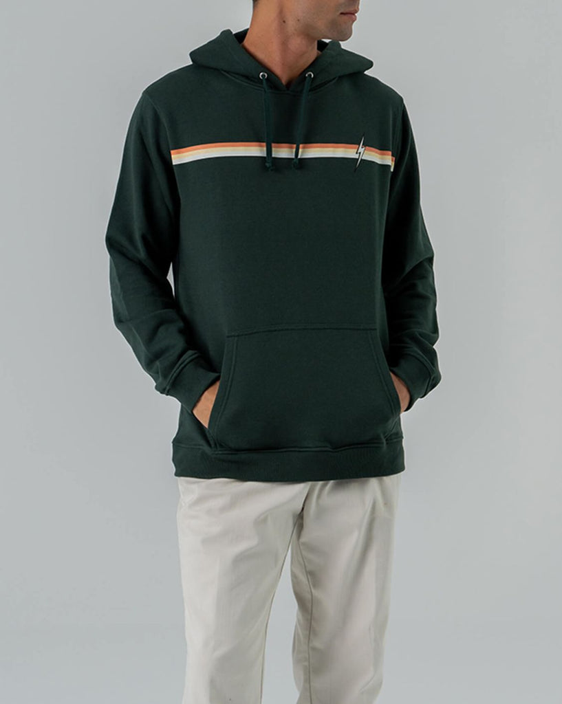Quiksilver men's major top stripe fleece hoodie