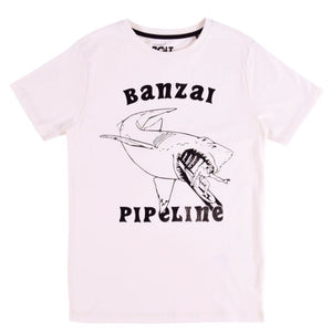 Lightning Bolt Banzai Pipeline T-Shirt White