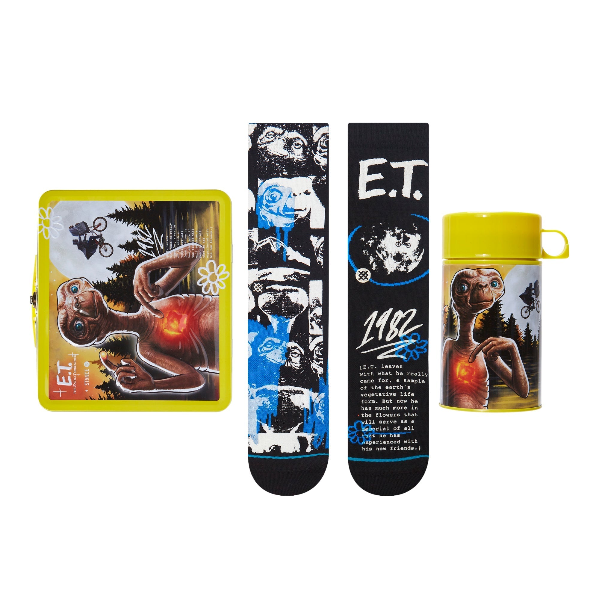 Stance E.T. Collector's Box Set: Socks, Lunch Box & Flask Size L A555C22ETB-MUL-L