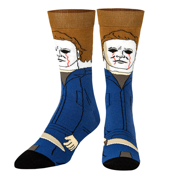 Odd Sox Mens Crew Socks Michael Myers 360 34084MONCD