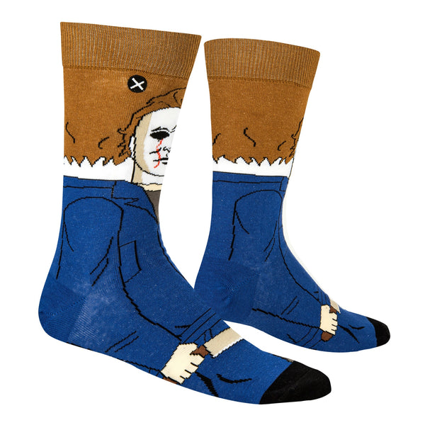 Odd Sox Mens Crew Socks Michael Myers 360 34084MONCD