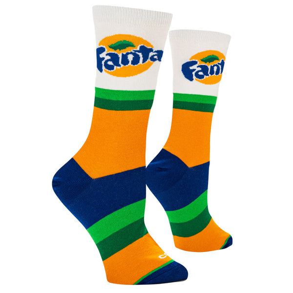 Cool Socks Fanta Orange Womens Socks Size UK 2.5-7.5