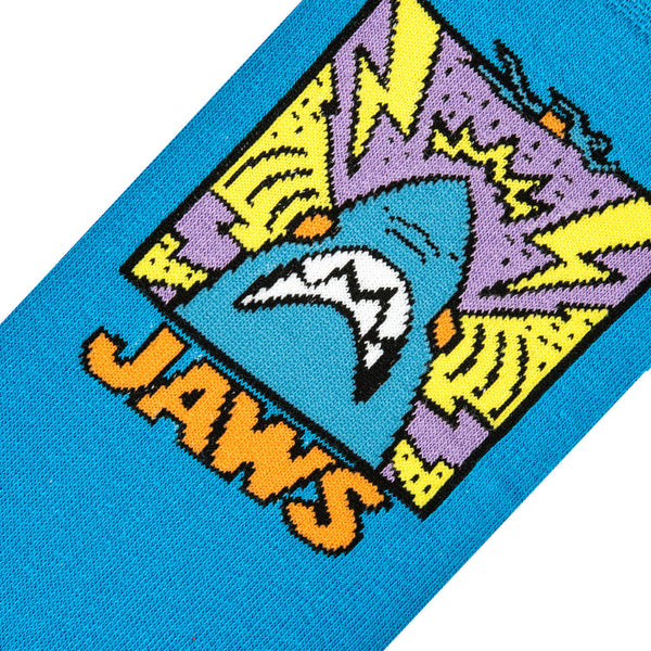 Cool Socks Jaws Doodle Mens Crew Socks Blue UK 7-11