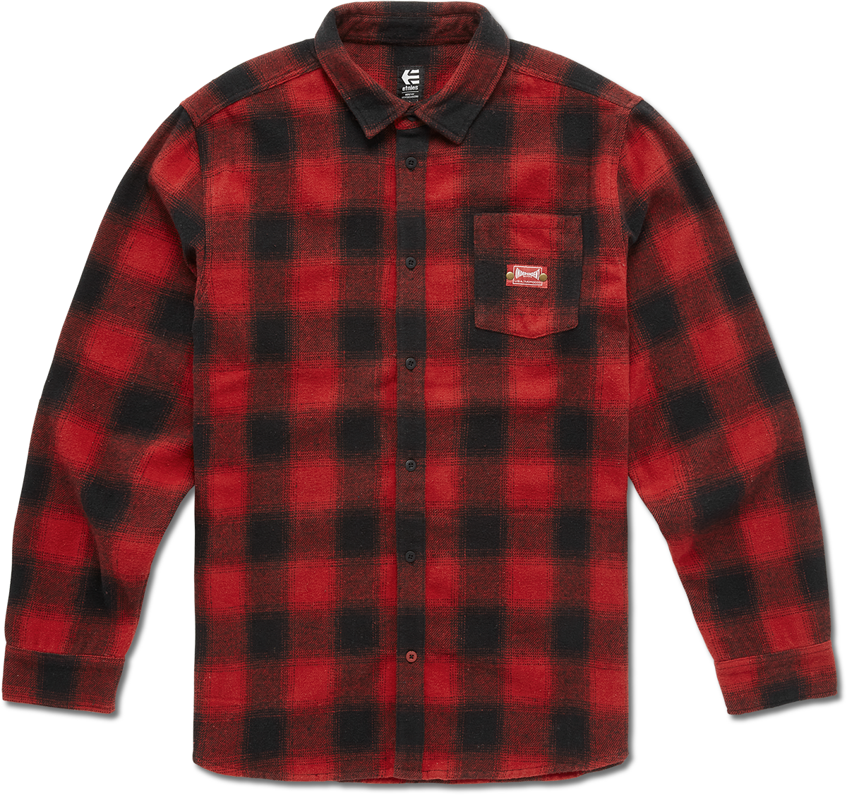 Etnies X Independent Flannel Shirt Red 4137000915