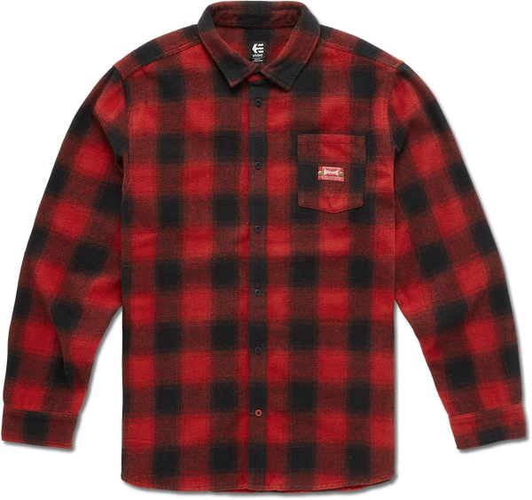 Etnies X Independent Flannel Shirt Red 4137000915