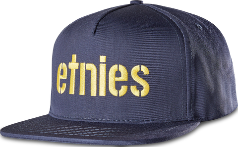 Etnies Corp Snapback Cap Navy/Yellow 429