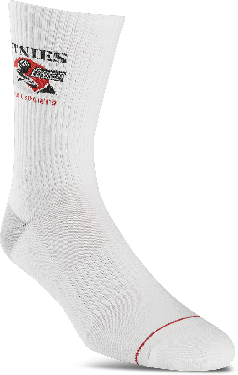 Etnies Rebel Sports Crew Socks White 100 One Size