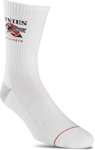 Etnies Rebel Sports Crew Socks White 100 One Size