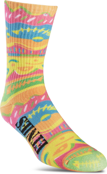 Etnies Rebel Sports Crew Socks Neon 728 One Size