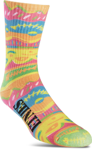 Etnies Rebel Sports Crew Socks Neon 728 One Size