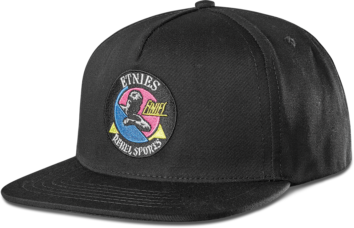 Etnies Rebel Sports Snapback Cap Black 001