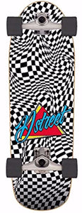 D-Street Surfskate Check Warp Skateboard Unisex Adult, Multicolor (Multi), 32 x 10 inches