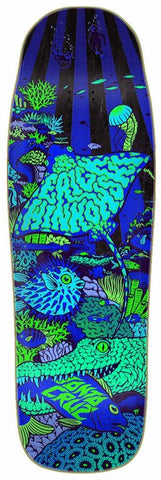 Santa Cruz Skateboard Powerply Deck Winkowski Aquatic Night Shaped Blue 10" SCR-SKD-2392