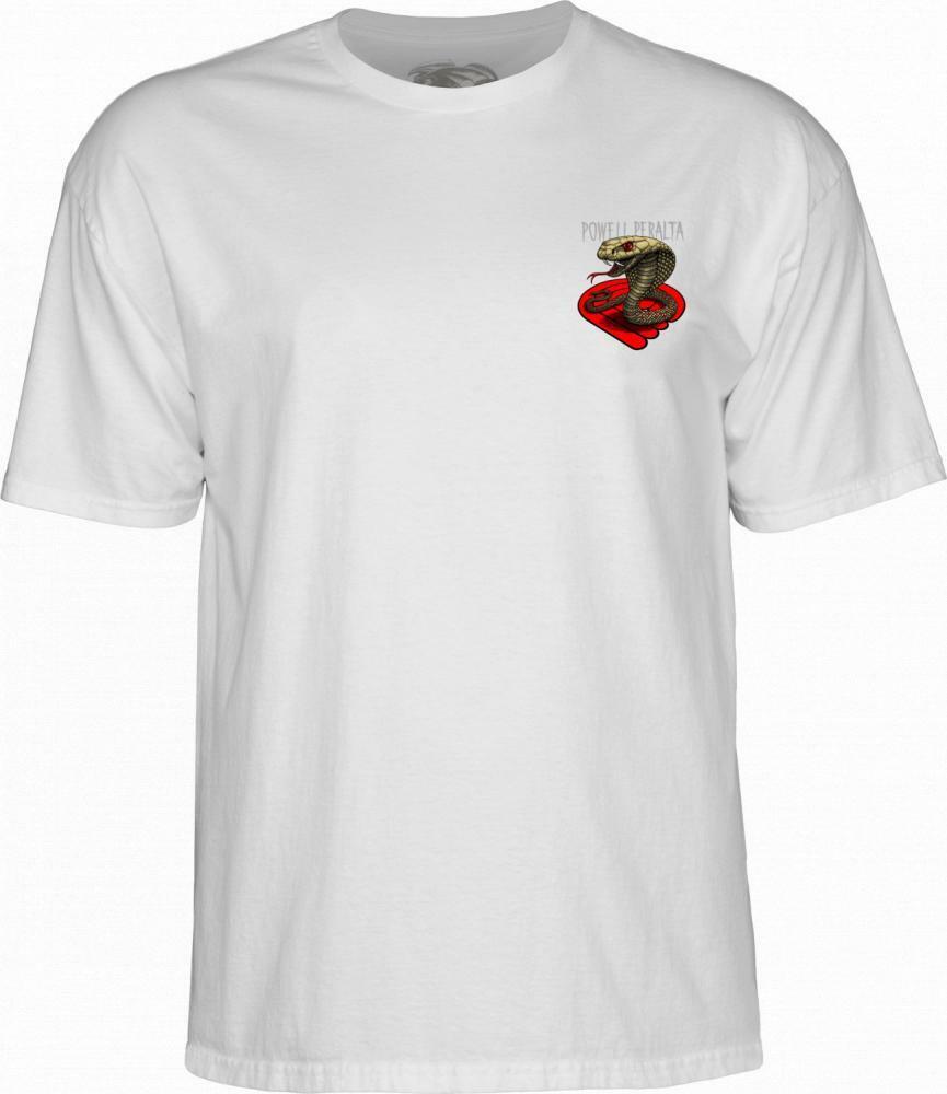 Powell Peralta Cobra T Shirt Adult White Small POW-TEE-1201