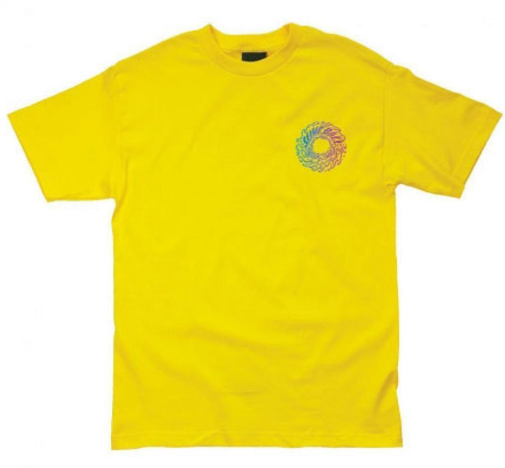 Santa Cruz Slime Balls Spun Out Mens T-Shirt Yellow 44154738-YEL