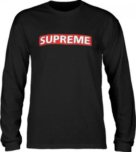 Powell Peralta Supreme Long Sleeve Mens Black T-Shirt CTLPPSUPX