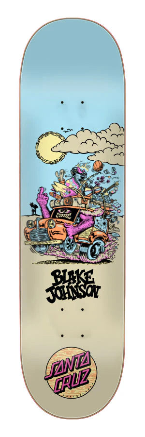 Santa Cruz Pro Skateboard Deck Johnson Beast Wagon 8.375in SCR-SKD-2465