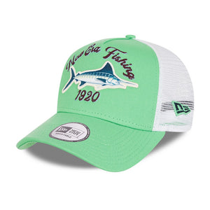 New Era Fishing A-Frame Trucker Cap Green 60112685