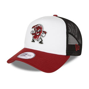 New Era LeHigh Valley Iron Pigs MILB A Frame Trucker Cap Red 60137411