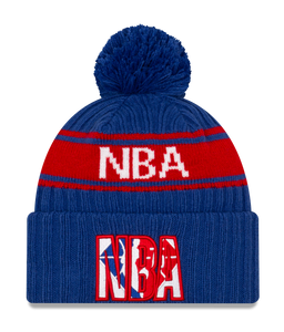 New Era NBA Logo Draft Pom Knit Beanie Hat 60143862