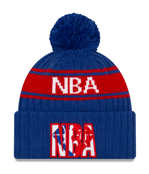 New Era NBA Logo Draft Pom Knit Beanie Hat 60143862
