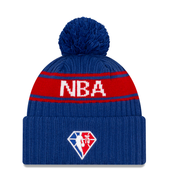 New Era NBA Logo Draft Pom Knit Beanie Hat 60143862