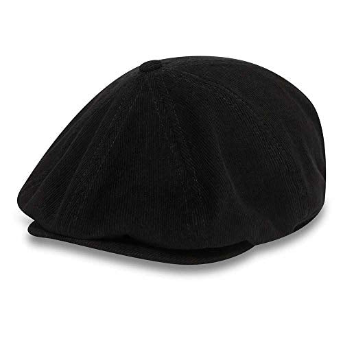 New Era Newsboy Cap Black Corduroy 12145370