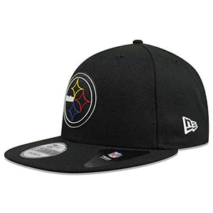 New Era 9Fifty NFL Draft 20 Steelers CapEra Baseball Cap Flat Brim (One Size - Black)