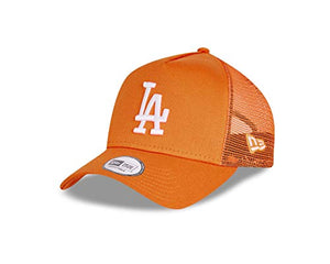 New Era LA Dodgers Tonal Mesh 9Forty Trucker Cap Orange 60112705
