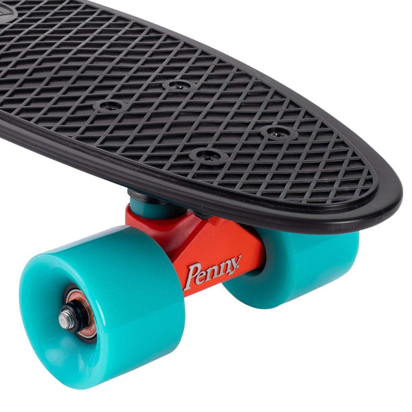 Penny cruiser skateboard 22"Bright Light Black / Turquoise PNY-COM-0080