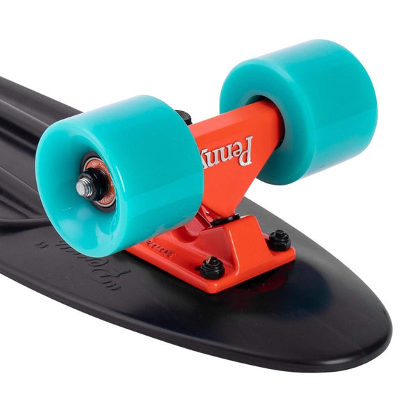 Penny cruiser skateboard 22"Bright Light Black / Turquoise PNY-COM-0080
