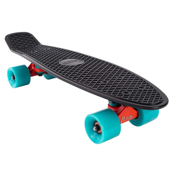 Penny cruiser skateboard 22"Bright Light Black / Turquoise PNY-COM-0080