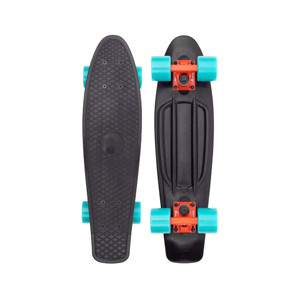 Penny cruiser skateboard 22"Bright Light Black / Turquoise PNY-COM-0080