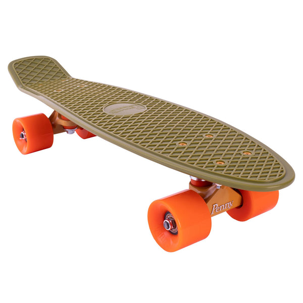Penny cruiser skateboard 22" Burnt Olive - Green / Orange PNY-COM-0082
