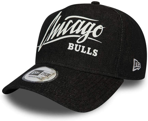 New Era Denim A-Frame Adjustable Chicago Bulls Black Cap 11941834