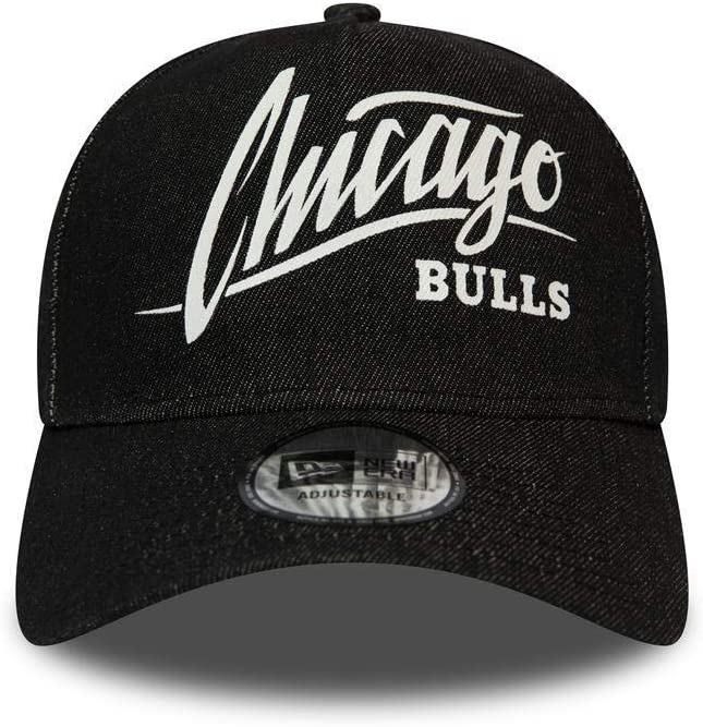 New Era Denim A-Frame Adjustable Chicago Bulls Black Cap 11941834