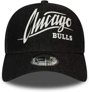 New Era Denim A-Frame Adjustable Chicago Bulls Black Cap 11941834