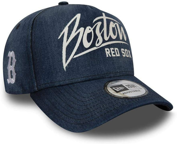 New Era Unisex's Denim A Frame Adjustable Cap, Open Blue, One Size - 11941838